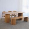 SET MEJA MAKAN BANGKU MINIMALIS