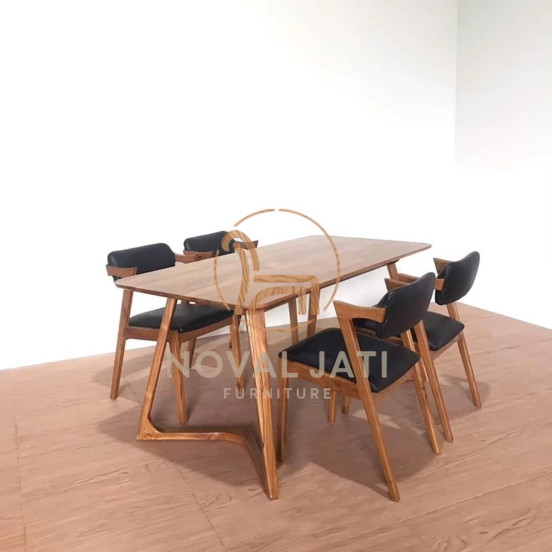 SET MEJA MAKAN MODERN MINIMALIS