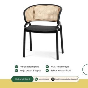 KURSI CLEOPATRA KOMBINASI ROTAN MINIMALIS