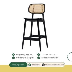BAR MINIMALIS KOMBINASI ROTAN