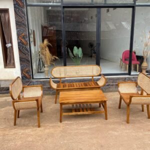 SET MEJA KURSI TAMU LENGKUNG