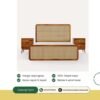 TEMPAT TIDUR MINIMALIS KOMBINASI ROTAN