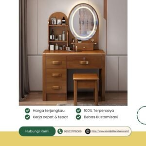 SET MEJA RIAS CLASIC MINIMALIS