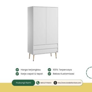 LEMARI PAKAIAN ANAK 2 PINTU