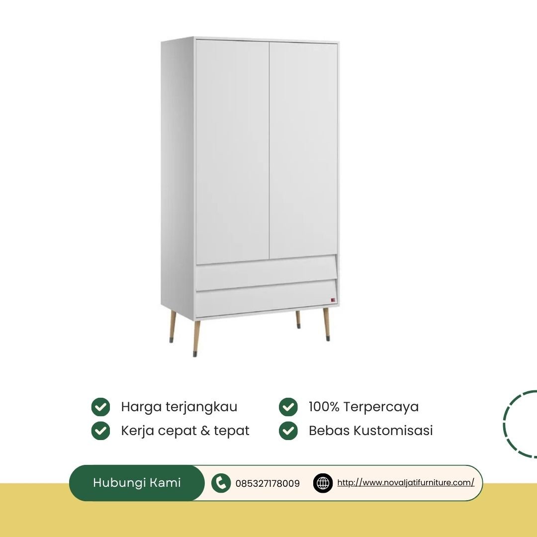 LEMARI PAKAIAN ANAK 2 PINTU