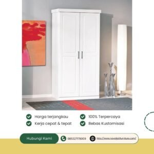 LEMARI PAKAIAN PINTU 2 MINIMALIS