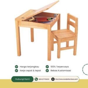 SET MEJA BELAJAR ANAK TK