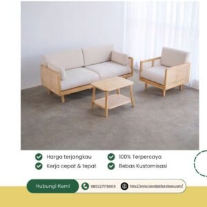 SET KURSI TAMU ROTAN