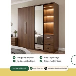 ALMARI MEWAH CANTIK KAYU JATI