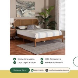 BREDYN TEMPAT TIDUR KOMBINASI ROTAN SINTETIS