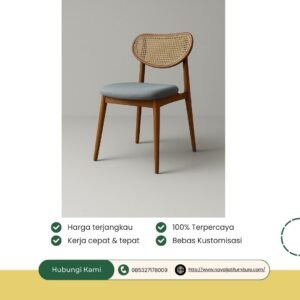 KURSI KACANG KOMBINASI ROTAN