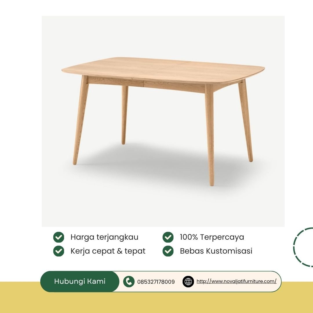 MEJA MAKAN NATURAL