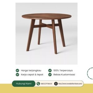 MEJA MAKAN BUNDAR MODERN