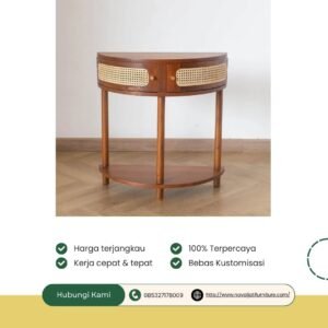 HALF-MOON CONSOLE ROTAN